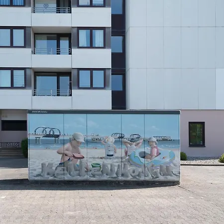 公寓 Strandappartements Am Leuchtturmweg Kuestenzeit 克伦胡森